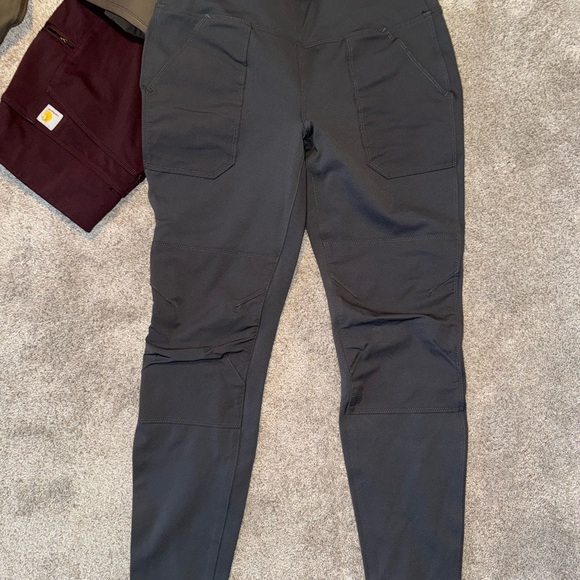Carhartt Women’s Force Leggings - 3 for 1 - Burgundy, Khaki, Gray - Picture 2 of 9